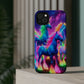 Neon Unicorn Congregation Neon Unicorns Premium Art Magsafe Magnet Tough IPhone 13 14 15 Pro Plus Max and Mini in Matte and Glossy Phone cases