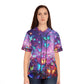 "Neon Brilliance" Neon Butterflies Womans Jersey