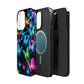 "Neon Butterfly Luridrainbow". Neon Butterflies Premium Art Magsafe Magnet Tough IPhone 13 14 15 Pro Plus Max and Mini in Matte and Glossy Phone cases
