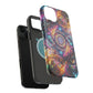 Cosmic Chromatic Mirage. Neon Trippy Infinity Patterns Premium Art Magsafe Magnet Tough IPhone 13 14 15 Pro Plus Max and Mini in Matte and Glossy Phone cases