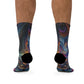 TDB Neon Infinity Oscillation. Trippy Recycled Poly Socks