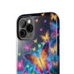Neon Butterflies In Flight. NEON Butterflies Tough Phone Case
