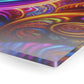 Cosmic Vibrancy. Trippy infity Pattern 1/4" Glossy Acrylic Art