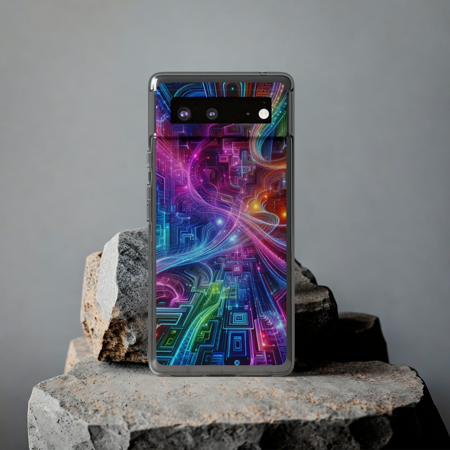 "Infinite Bright Vibes" Infinity Patterns Art Polycarbonate Phone Case