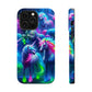 Vivid Dreamscape of Neon Unicorns Neon Unicorns Premium Art Magsafe Magnet Tough IPhone 13 14 15 Pro Plus Max and Mini in Matte and Glossy Phone cases