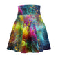 Hans van Hauen - Trippy Infity Patterns Woman's Skater Skirt