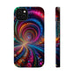 Neon Eternal Infinity Oasis. Neon Trippy Infinity Patterns Premium Art Magsafe Magnet Tough IPhone 13 14 15 Pro Plus Max and Mini in Matte and Glossy Phone cases