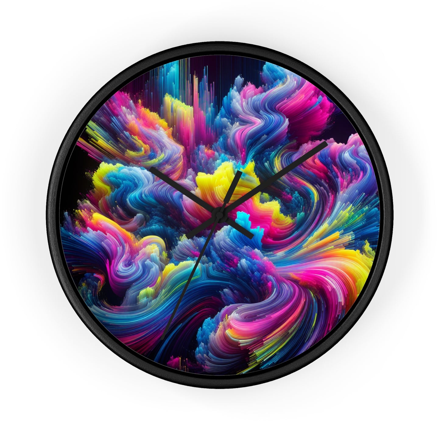 Leonarda Fontana - Trippy Infinity Patterns Wall Clock