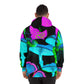 "Neon Splendor" - Butterflies & Mushrooms AOP Hoodie