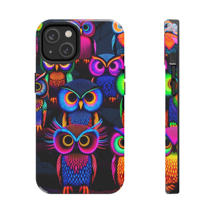 Neon Gloowls. NEON Owls Tough Phone Case