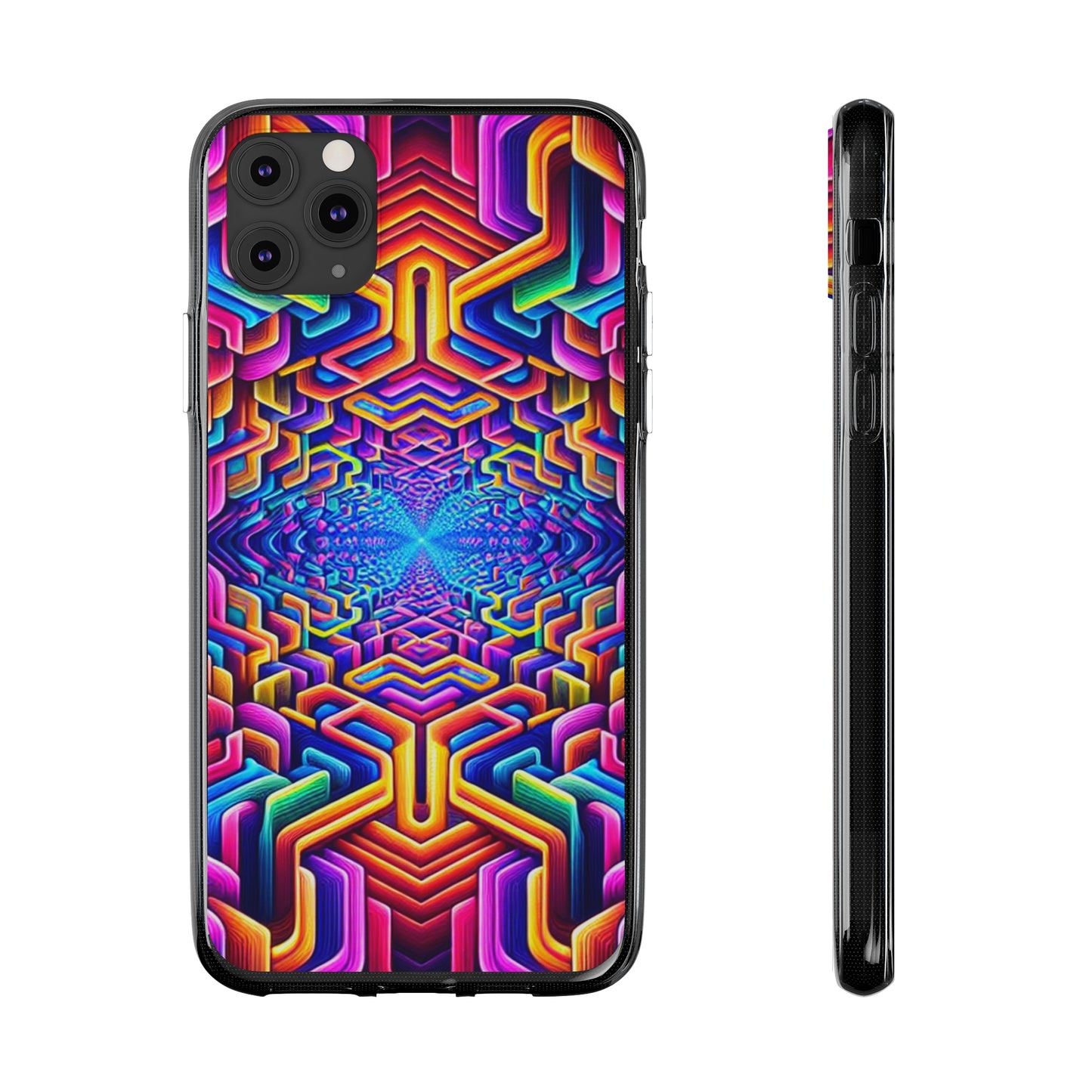 Vibrant Trippin' Infinity Infinity Patterns Art Polycarbonate Phone Case