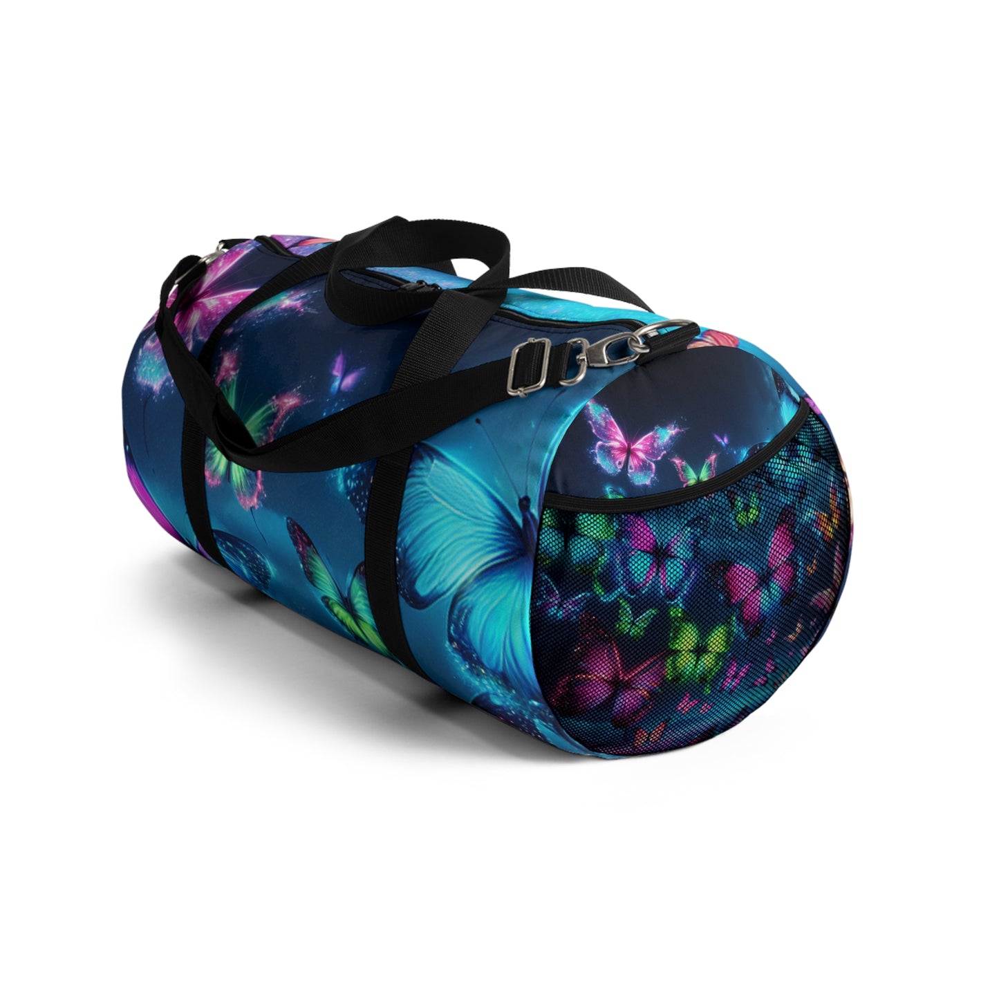 "Butterfly Nebula" - Neon Butterflies Duffle Bag