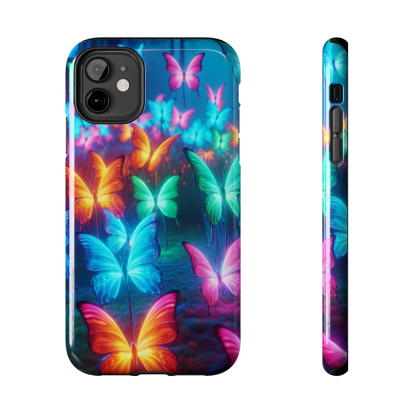 Neon Whispers. NEON Butterflies Tough Phone Case