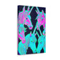 Neon Rainbow Herd NEON Unicorns Art Canvas