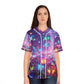 "Neon Brilliance" Neon Butterflies Womans Jersey
