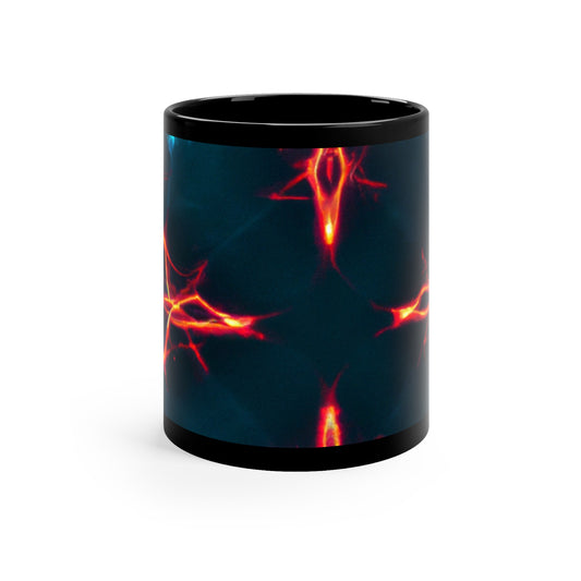 Rays of Hyperrealistic Infinity. Trippy Infninty Patterns 11oz Black Mug