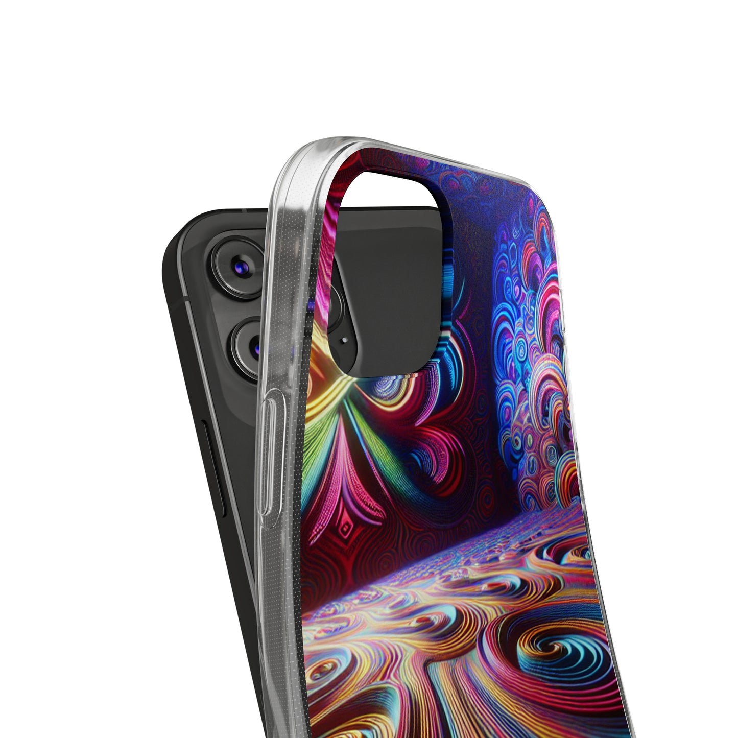 Vibin' Neon Infinity. Infinity Patterns Art Polycarbonate Phone Case