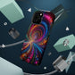 Neon Eternal Infinity Oasis. Neon Trippy Infinity Patterns Premium Art Magsafe Magnet Tough IPhone 13 14 15 Pro Plus Max and Mini in Matte and Glossy Phone cases