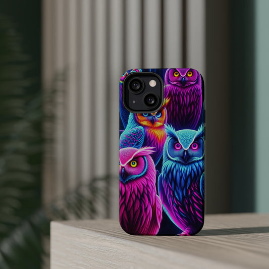 Neon Owl skylight. Neon Owls Premium Art Magsafe Magnet Tough IPhone 13 14 15 Pro Plus Max and Mini in Matte and Glossy Phone cases