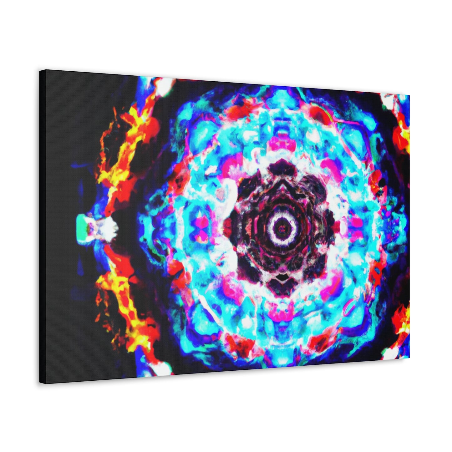 Vivid Vortex Immersion Trippy Infinity Patterns Art Canvas
