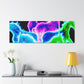 Neon Rainbow Unicorns NEON Unicorns Art Canvas