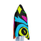"Midnight Rainbow Illumination" - NEON Owls Art Hooded Snuggle Blanket
