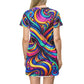 Cosmic Radiant Slithers Infinity Patterns Womans T Shirt Dress