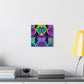 Neon Night Owls. NEON Owls Art Canvas
