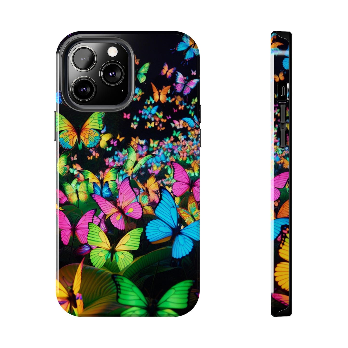 Neon Butterfly Congregation. NEON Butterflies Tough Phone Case
