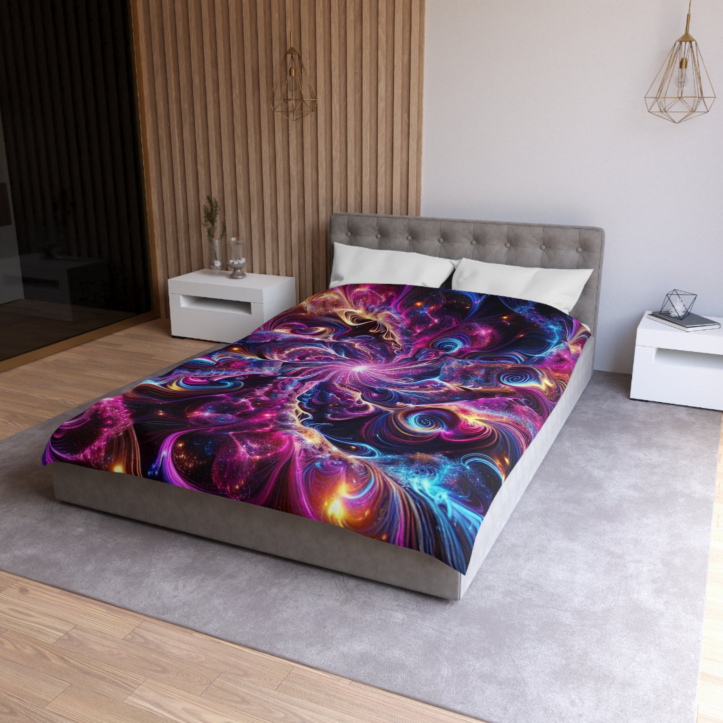 Benedicto da Silva. - Trippy Infinty Patterns Microfiber Duvet Cover