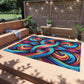 Interstellar Chromatopia. Infinity Patterns Outdoor Rug