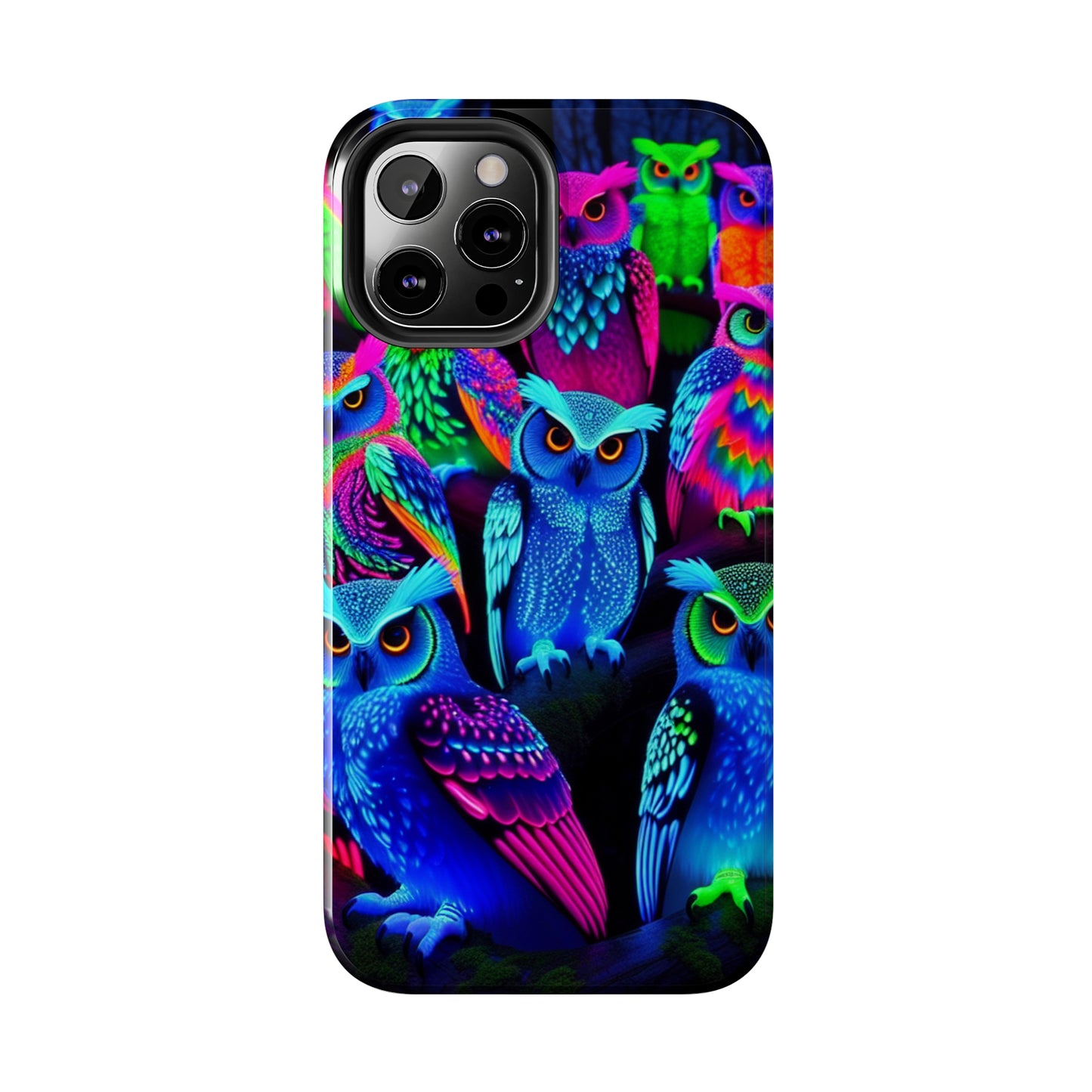 Neon Luminance Owls NEON Owls Tough Phone Case