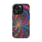 Neon Eternal Infinity Oasis. Neon Trippy Infinity Patterns Premium Art Magsafe Magnet Tough IPhone 13 14 15 Pro Plus Max and Mini in Matte and Glossy Phone cases