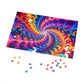VibrantInfinityNeon. - Neon Trippy Infinity Patterns Puzzle 30, 110, 252, and 1000 Pieces