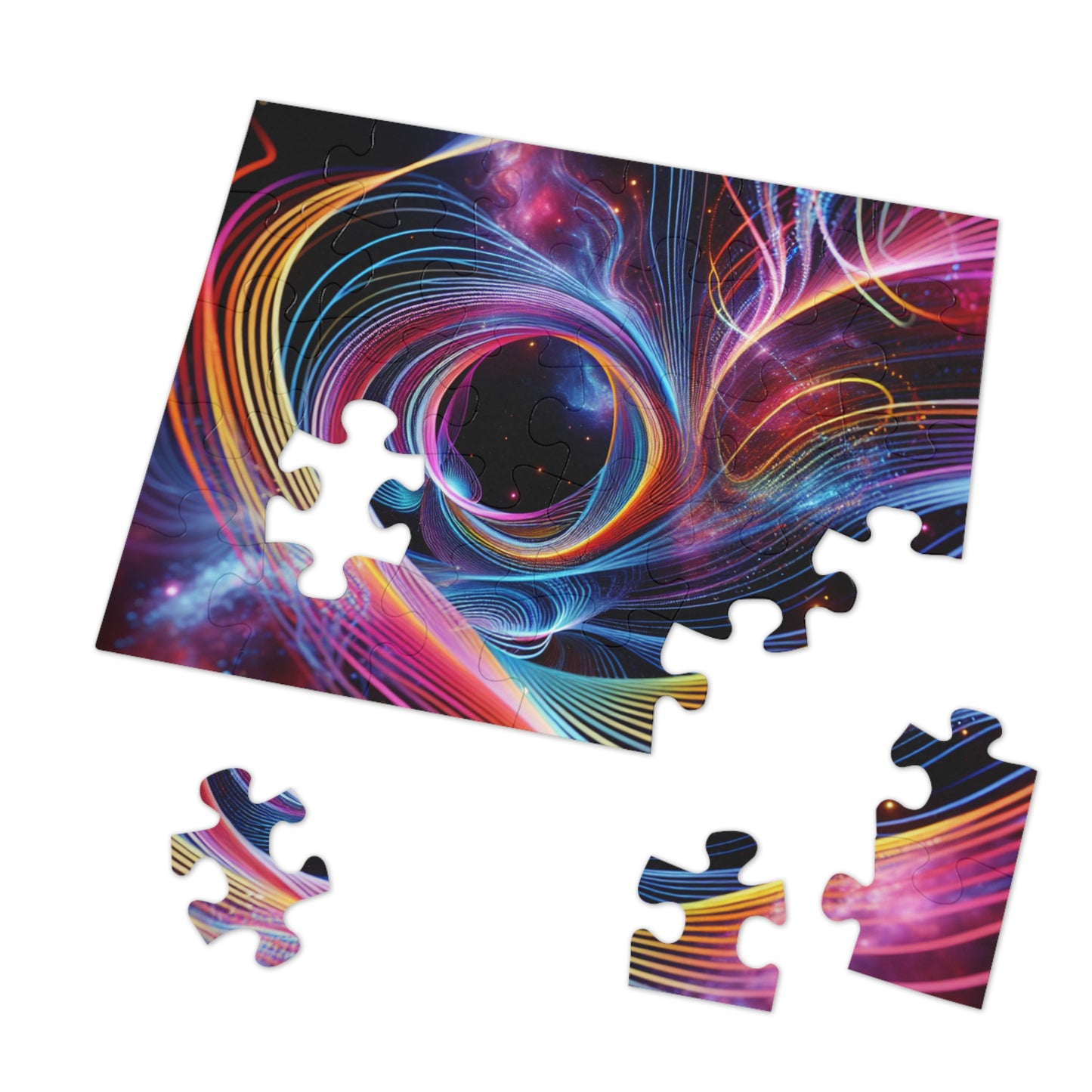 NeonInfiniti. - Neon Trippy Infinity Patterns Puzzle 30, 110, 252, and 1000 Pieces