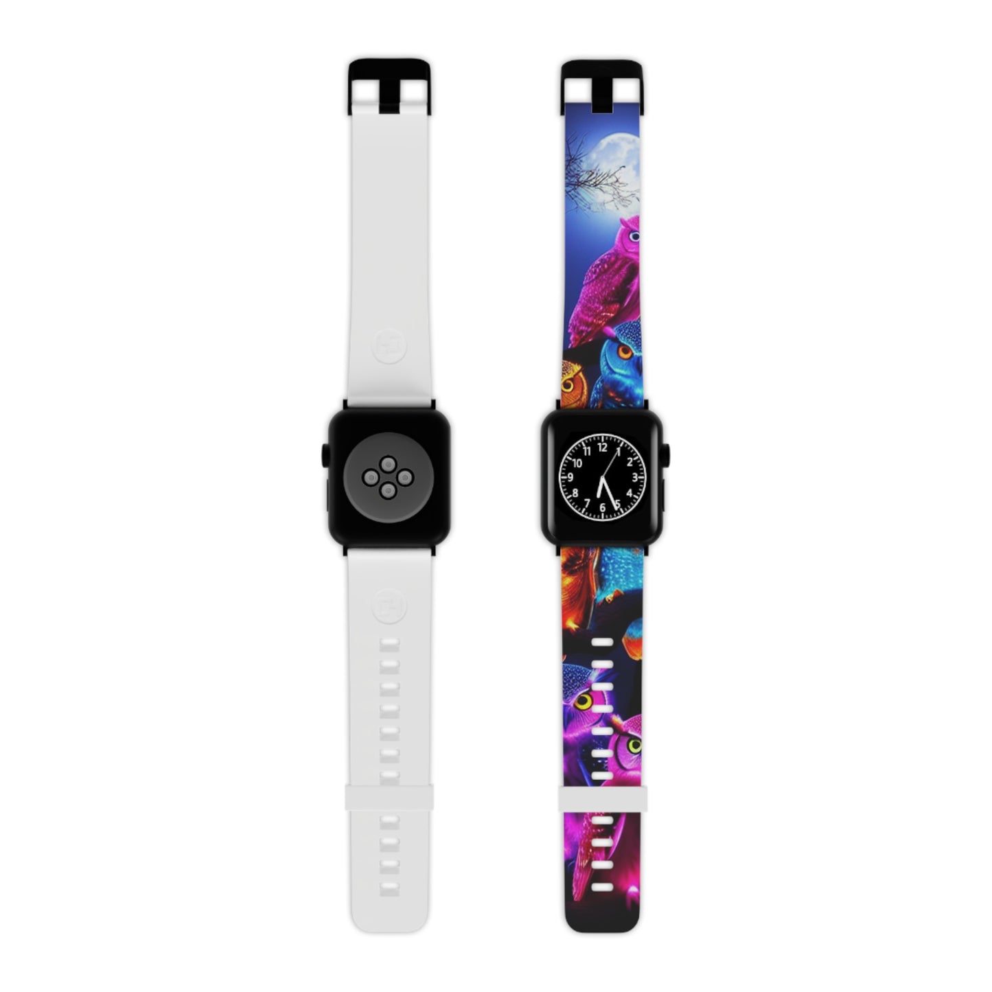 "Owletopia" - NEON Owls Iwatch Band