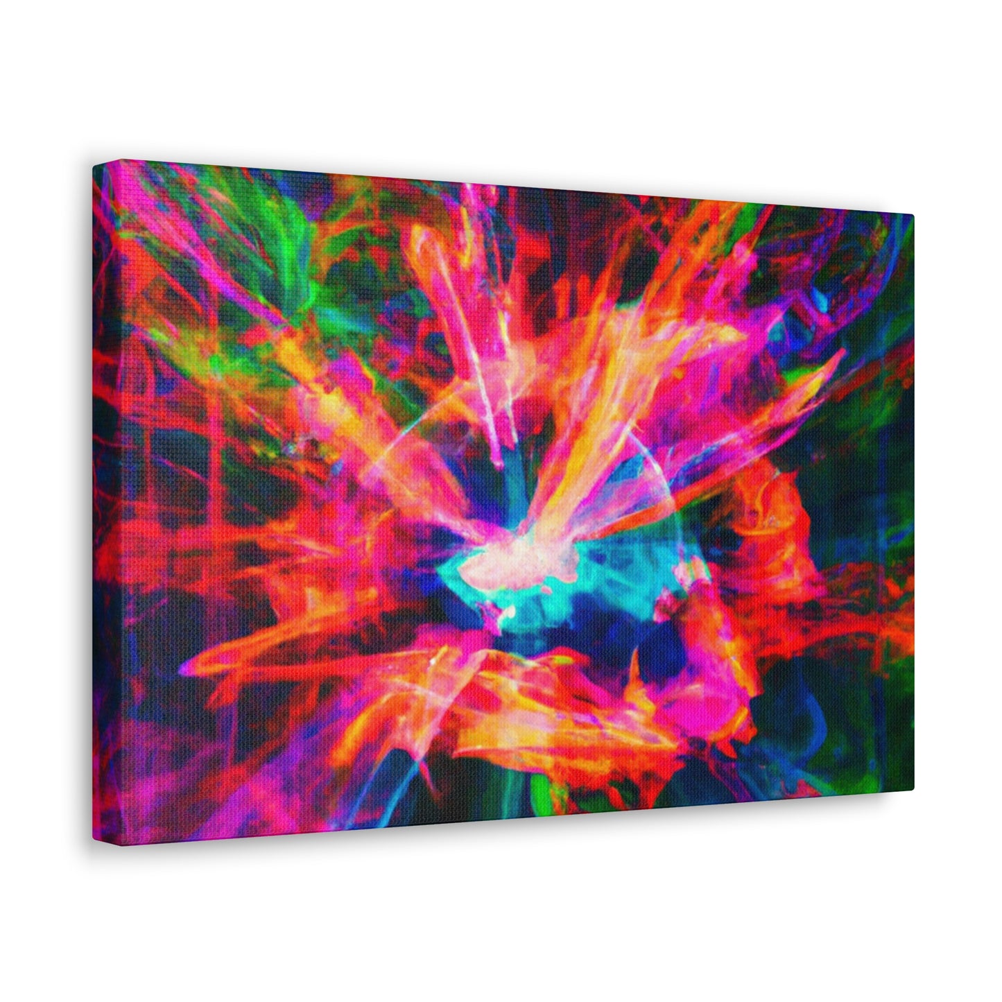 Psychedelic Vortex Spectrums. Trippy Infinity Patterns Art Canvas