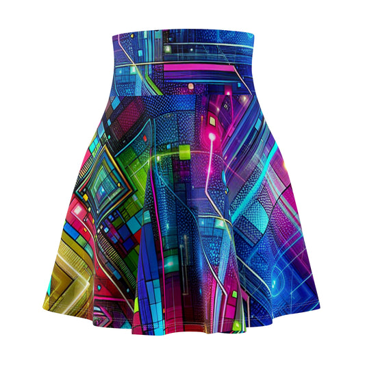 Giovanni da Castiglione - Trippy Infity Patterns Woman's Skater Skirt
