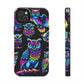 Neon Glowing Owls. NEON Owls Tough Phone Case