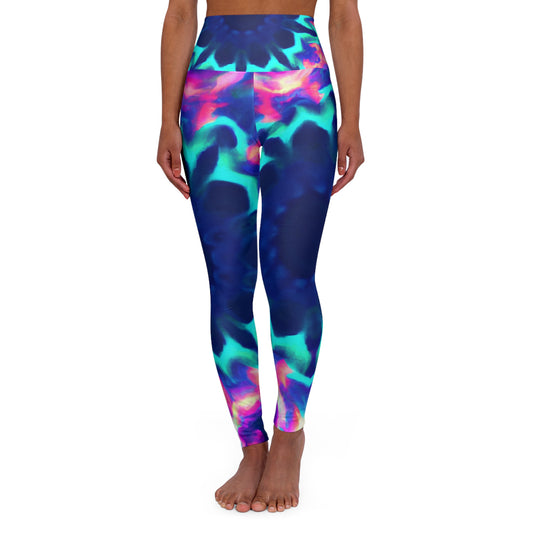 "Vivid Psychedelic Everglow" - Trippy Infinity Patterns Leggings