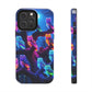 "Neon Nocturne" NEON Owls Tough Phone Case