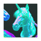 Neon Unicorn Palooza NEON Unicorns Art Canvas