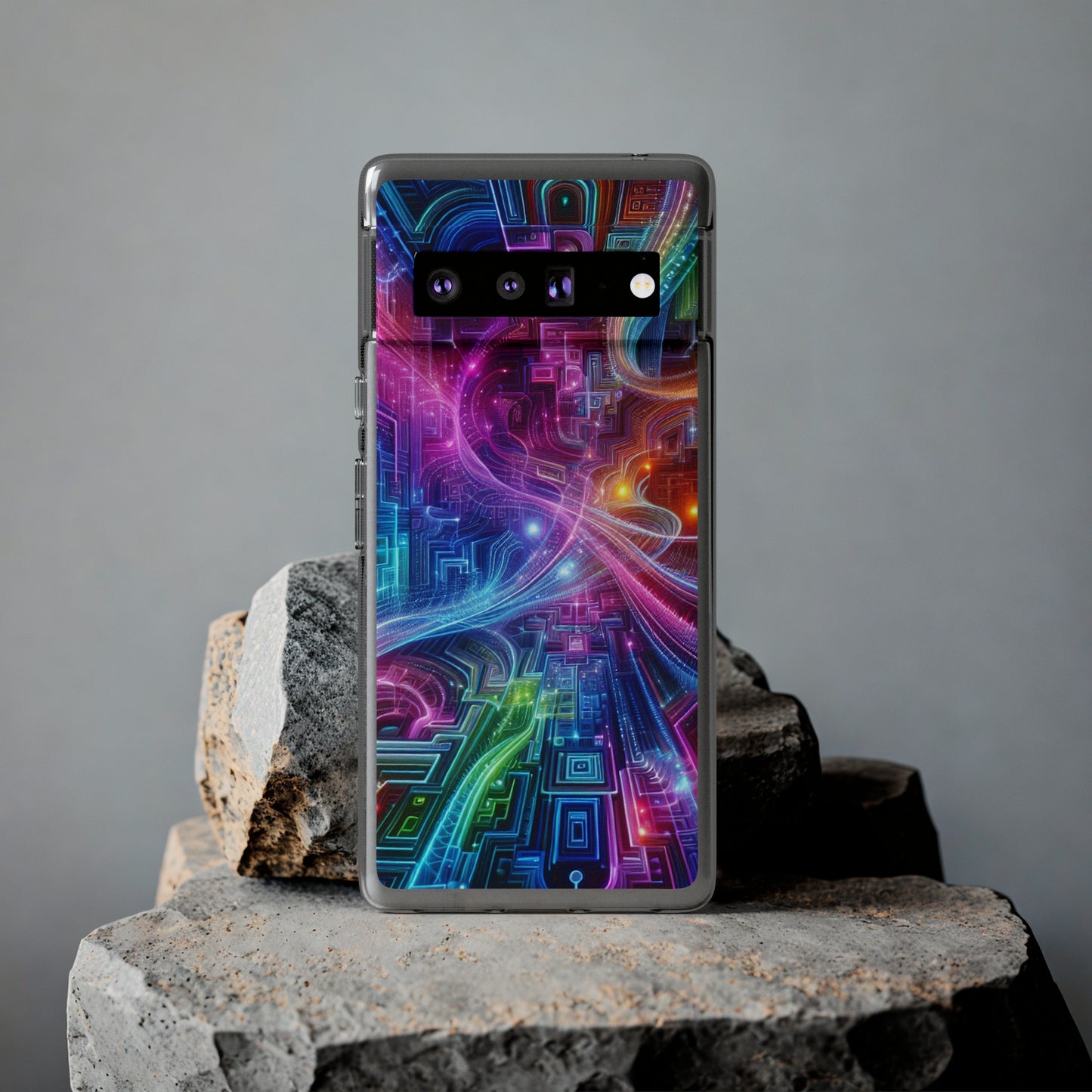 "Infinite Bright Vibes" Infinity Patterns Art Polycarbonate Phone Case