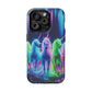 Neon Unicorn Pods. Neon Unicorns Premium Art Magsafe Magnet Tough IPhone 13 14 15 Pro Plus Max and Mini in Matte and Glossy Phone cases