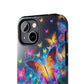 Neon Butterflies In Flight. NEON Butterflies Tough Phone Case