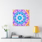 Vivid Cosmic Lightsphere Trippy Infinity Patterns Art Canvas