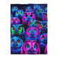 Gianni da Firenze - NEON Owls Microfiber Duvet Cover