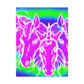 Neon Splendor Unicorns. NEON Unicorns Art Canvas