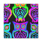 Neon Night Owls. NEON Owls Art Canvas