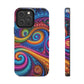 Neon Infinity Illusionz. Trippy Infinity Patterns Tough Phone Case